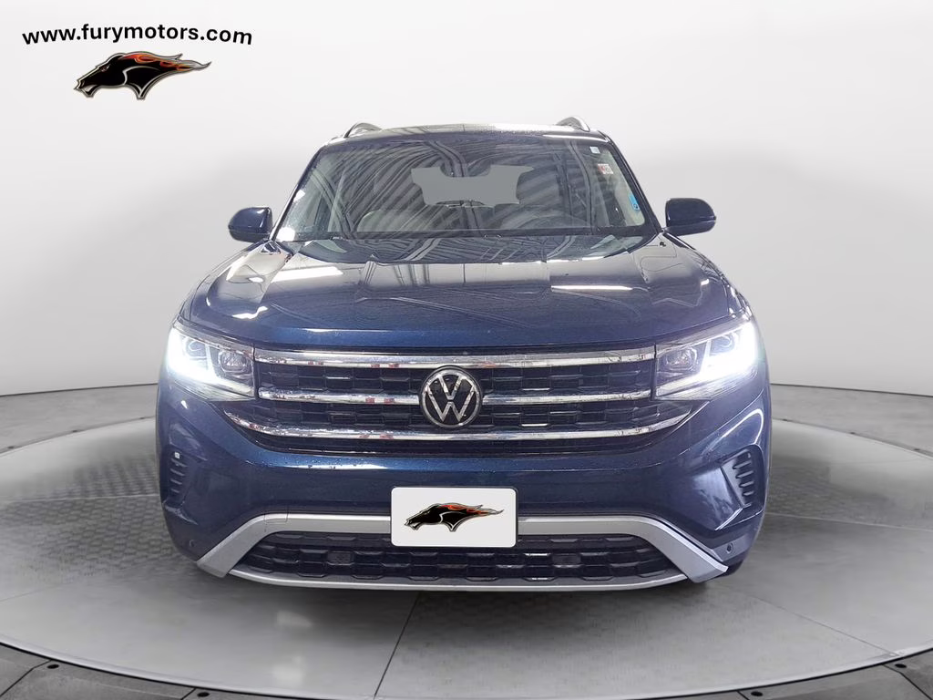 2021 Pacific Blue Metallic Volkswagen Atlas 3.6L V6 SE w/Technology AWD SUV