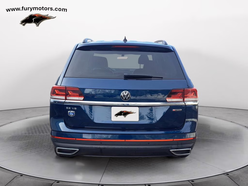 2021 Pacific Blue Metallic Volkswagen Atlas 3.6L V6 SE w/Technology AWD SUV