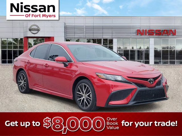 2024 Red Toyota Camry SE FWD Sedan