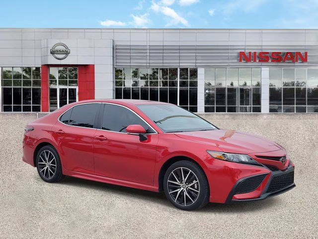 2024 Red Toyota Camry SE FWD Sedan