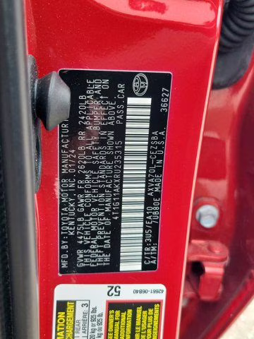 2024 Red Toyota Camry SE FWD Sedan