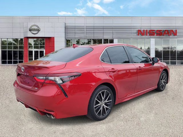 2024 Red Toyota Camry SE FWD Sedan