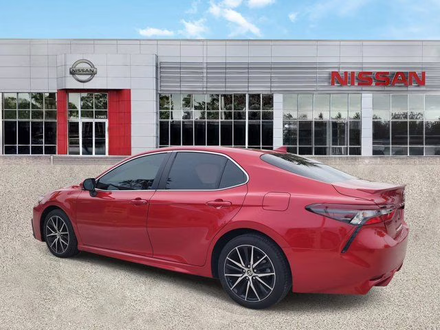 2024 Red Toyota Camry SE FWD Sedan