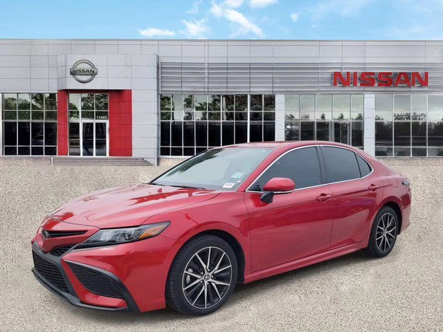 2024 Red Toyota Camry SE FWD Sedan