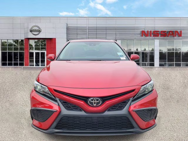2024 Red Toyota Camry SE FWD Sedan