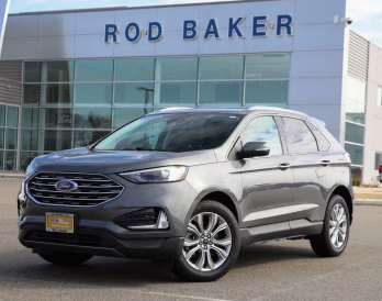 2022 Carbonized Gray Ford Edge Titanium AWD SUV