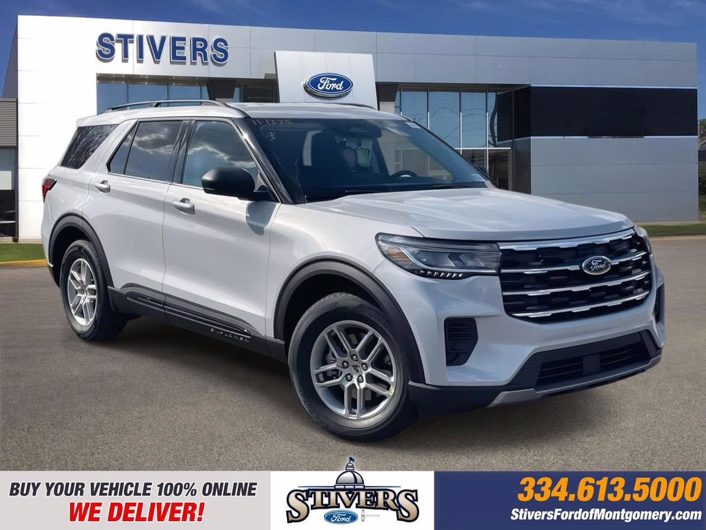 2026 Space White Metallic Ford Explorer Active RWD SUV