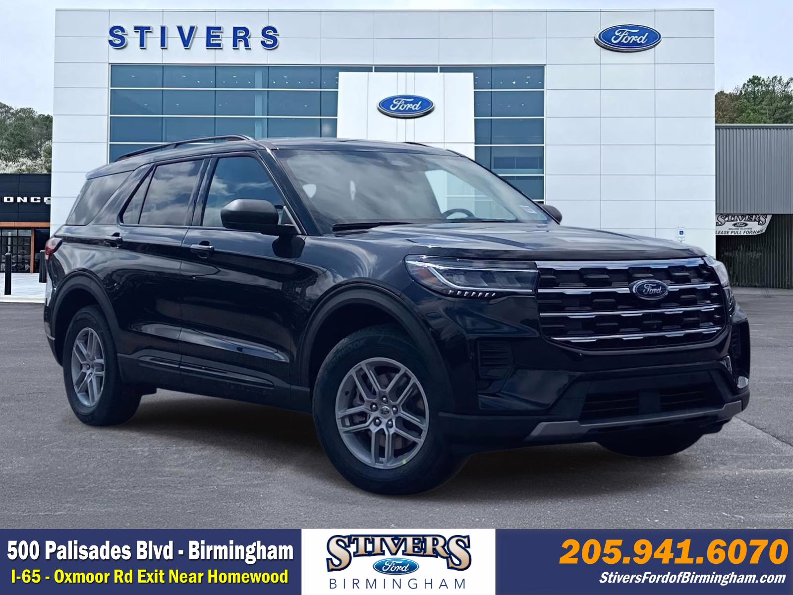 2026 Agate Black Metallic Ford Explorer Active RWD SUV