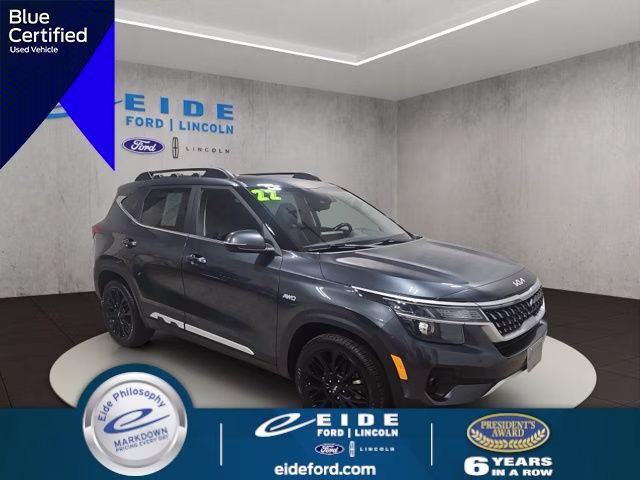 2022 Gravity Gray Kia Seltos Nightfall AWD SUV