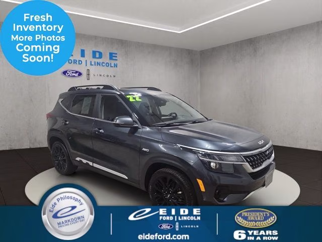2022 Gravity Gray Kia Seltos Nightfall AWD SUV