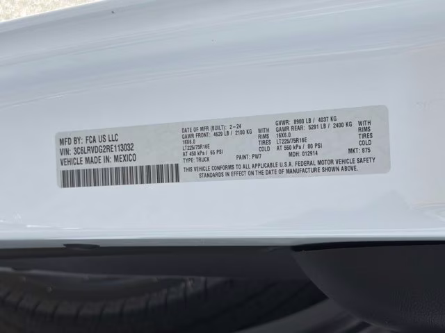 2024 Bright White Clearcoat Ram ProMaster Cargo Van Tradesman FWD Van