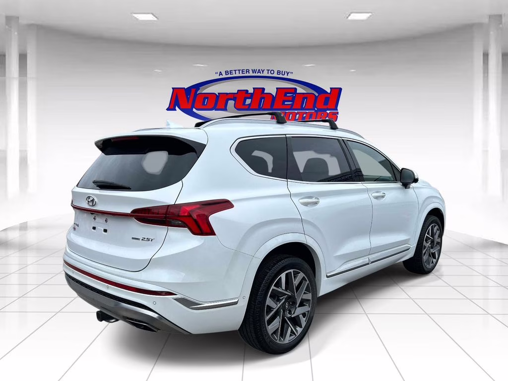 2022 Quartz White Hyundai Santa Fe Calligraphy AWD SUV