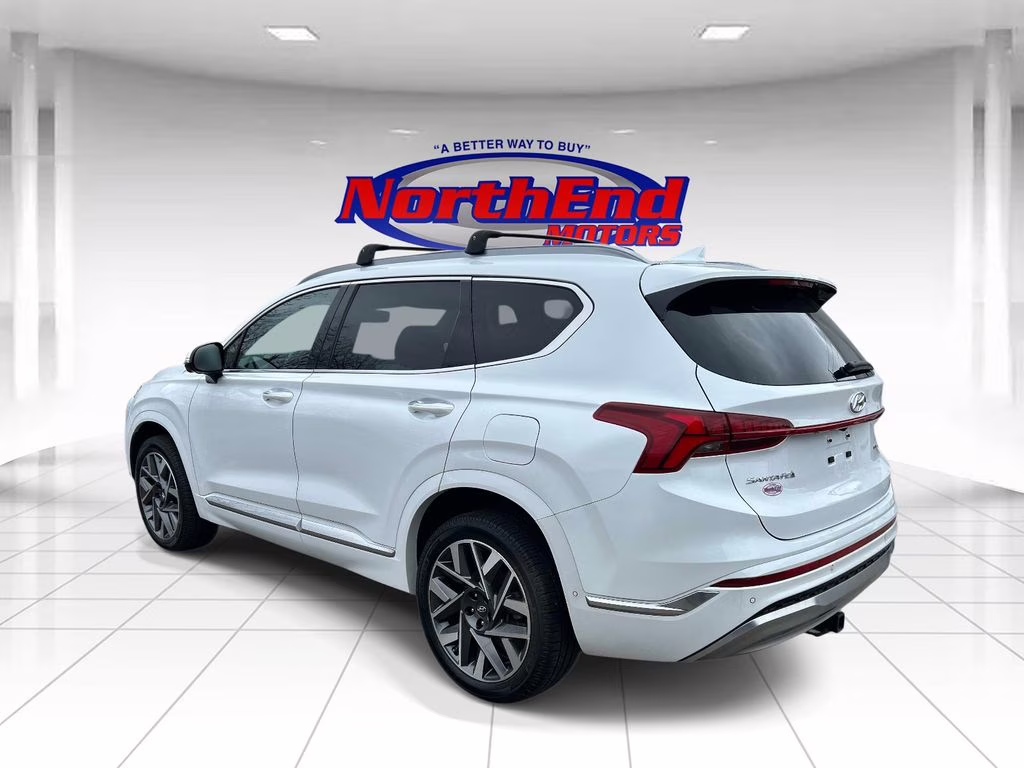 2022 Quartz White Hyundai Santa Fe Calligraphy AWD SUV