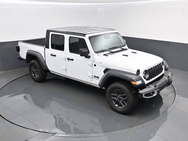2025 Bright White Clearcoat Jeep Gladiator Sport S 4X4 Truck