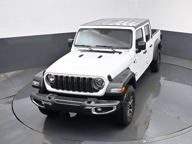 2025 Bright White Clearcoat Jeep Gladiator Sport S 4X4 Truck