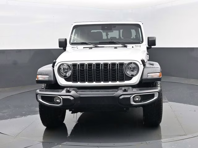 2025 Bright White Clearcoat Jeep Gladiator Sport S 4X4 Truck