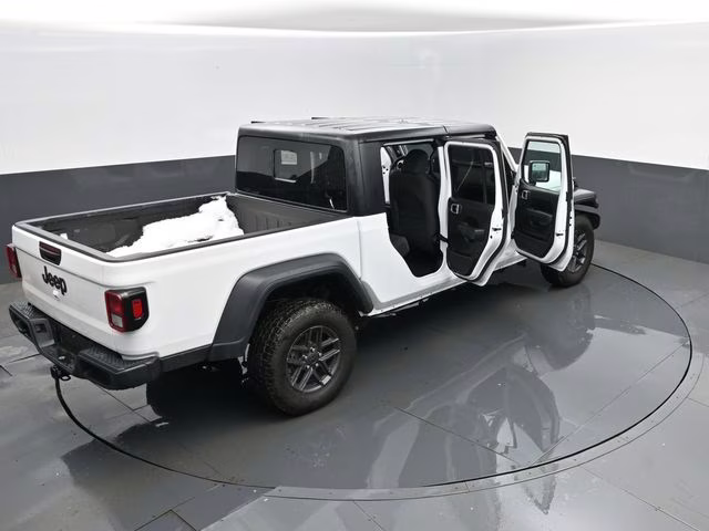 2025 Bright White Clearcoat Jeep Gladiator Sport S 4X4 Truck