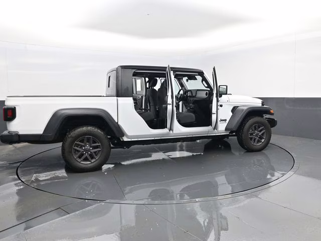 2025 Bright White Clearcoat Jeep Gladiator Sport S 4X4 Truck