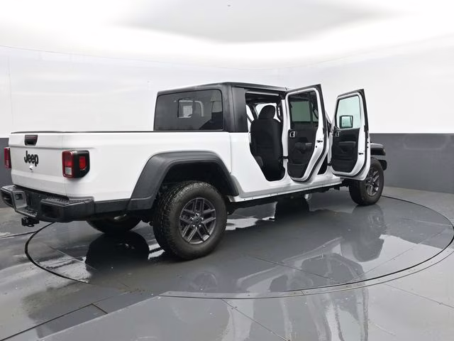 2025 Bright White Clearcoat Jeep Gladiator Sport S 4X4 Truck