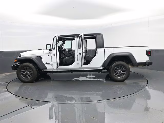 2025 Bright White Clearcoat Jeep Gladiator Sport S 4X4 Truck