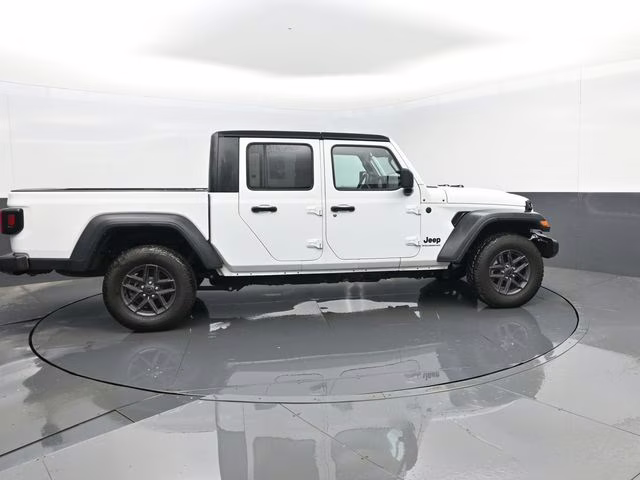 2025 Bright White Clearcoat Jeep Gladiator Sport S 4X4 Truck