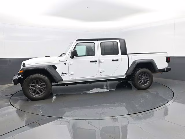 2025 Bright White Clearcoat Jeep Gladiator Sport S 4X4 Truck