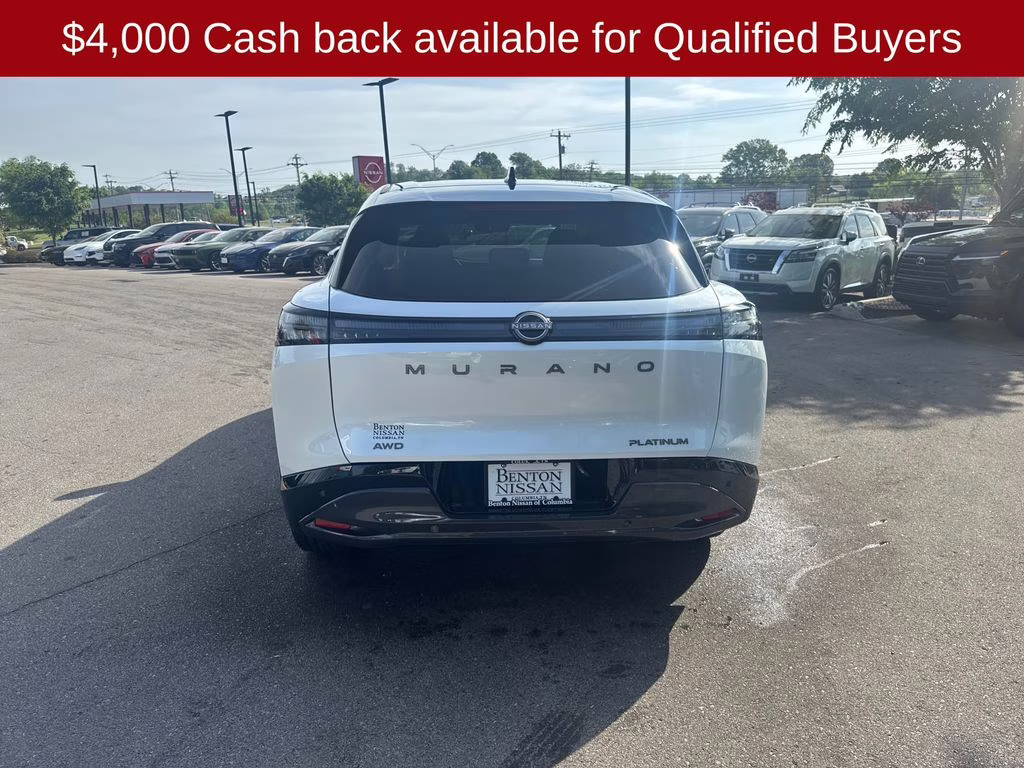 2026 Everest White Pearl/Black Nissan Murano Platinum AWD SUV
