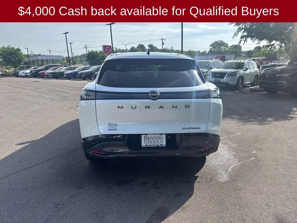 2026 Everest White Pearl/Black Nissan Murano Platinum AWD SUV