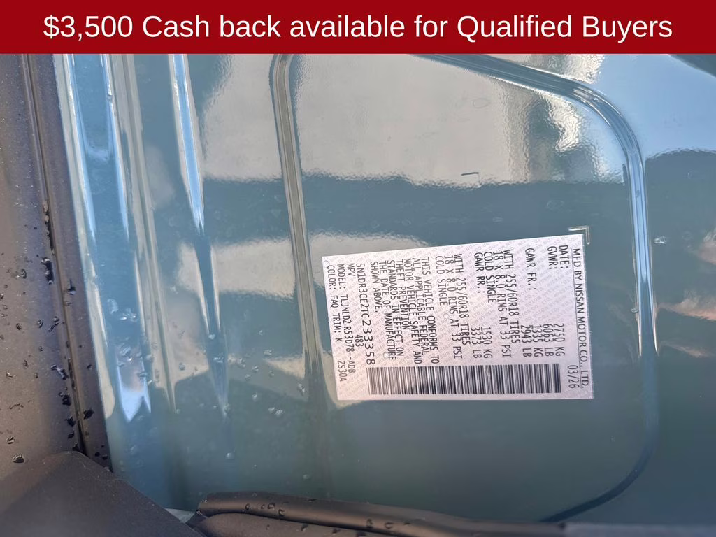 2026 Baltic Teal Nissan Pathfinder SL 4X4 SUV