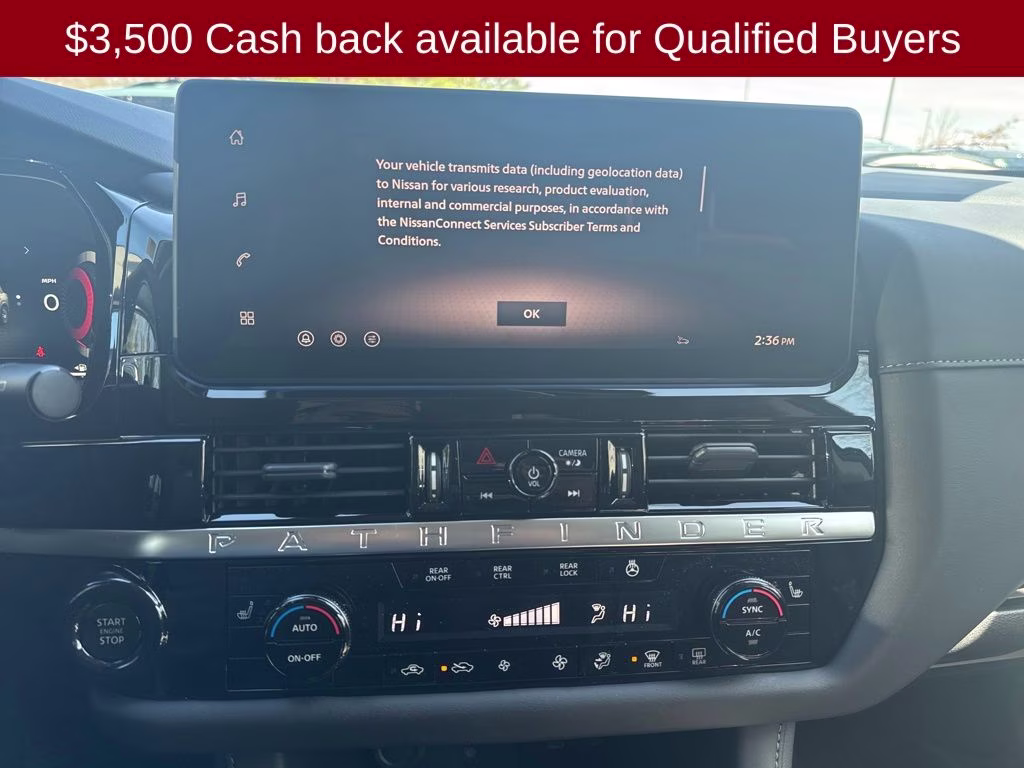 2026 Super Black Nissan Pathfinder SL 4X4 SUV