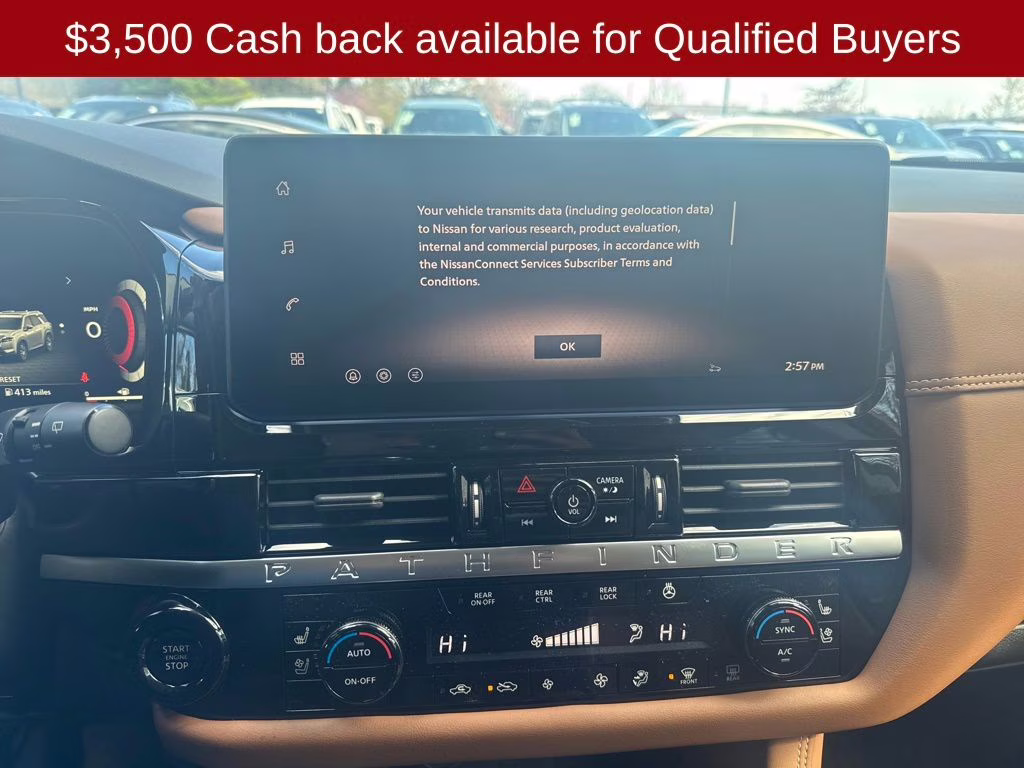 2026 Everest White Pearl Tricoat Nissan Pathfinder Platinum 4X4 SUV