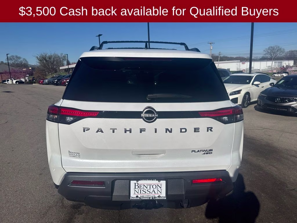 2026 Everest White Pearl Tricoat Nissan Pathfinder Platinum 4X4 SUV
