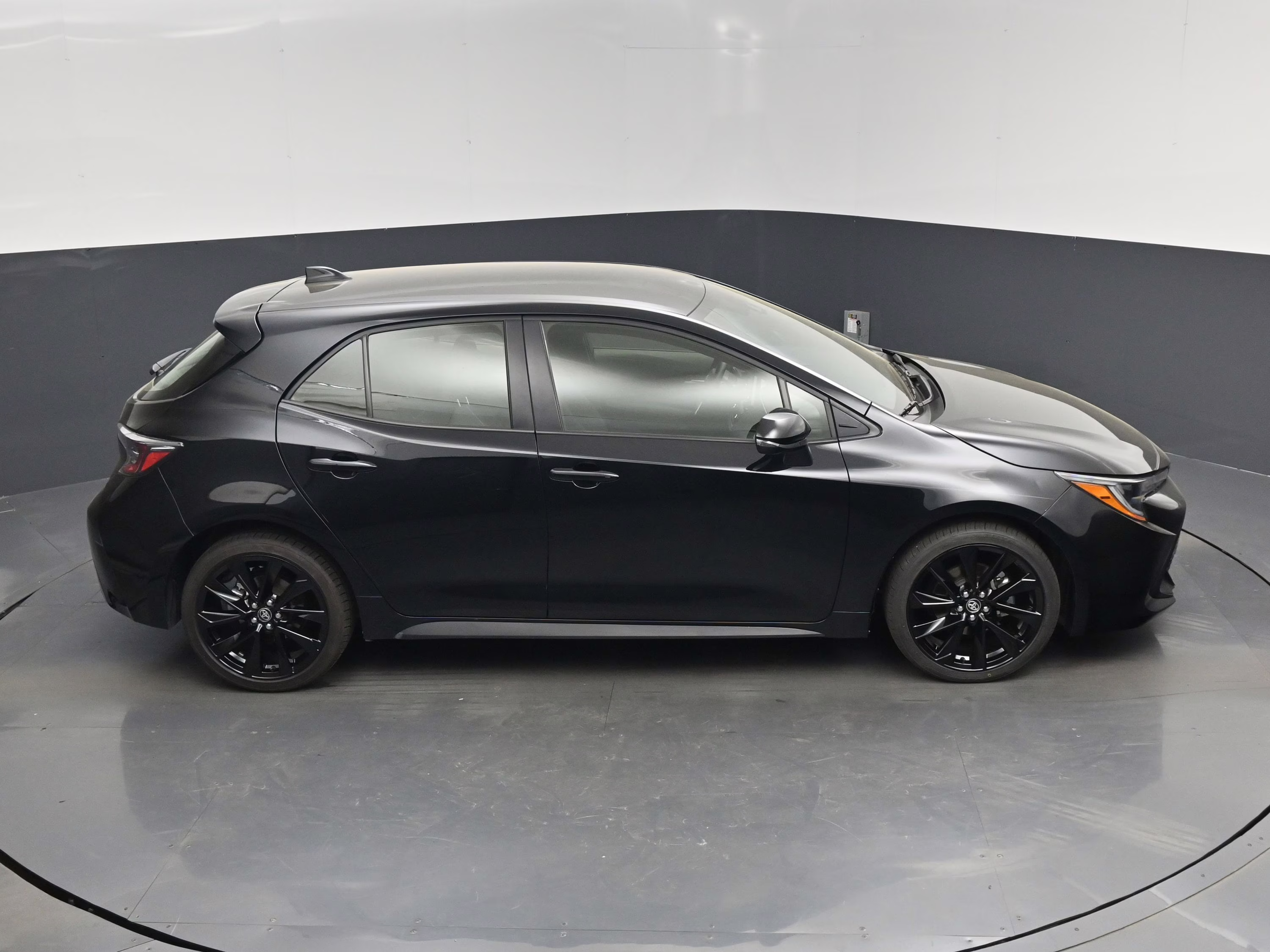 2022 Midnight Black Metallic Toyota Corolla Hatchback SE Nightshade Edition FWD Hatchback