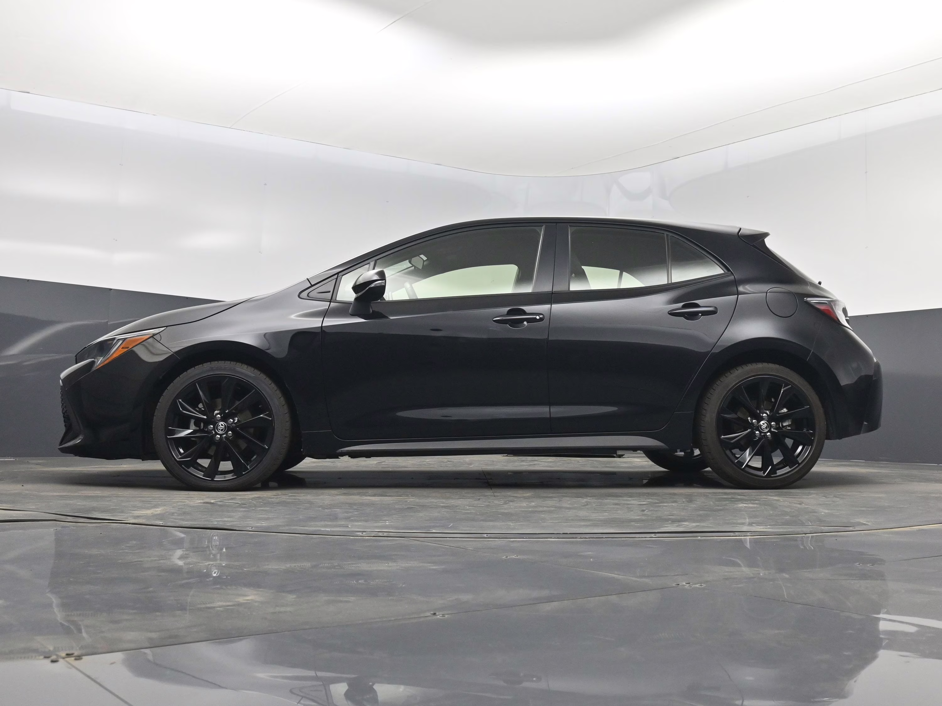 2022 Midnight Black Metallic Toyota Corolla Hatchback SE Nightshade Edition FWD Hatchback