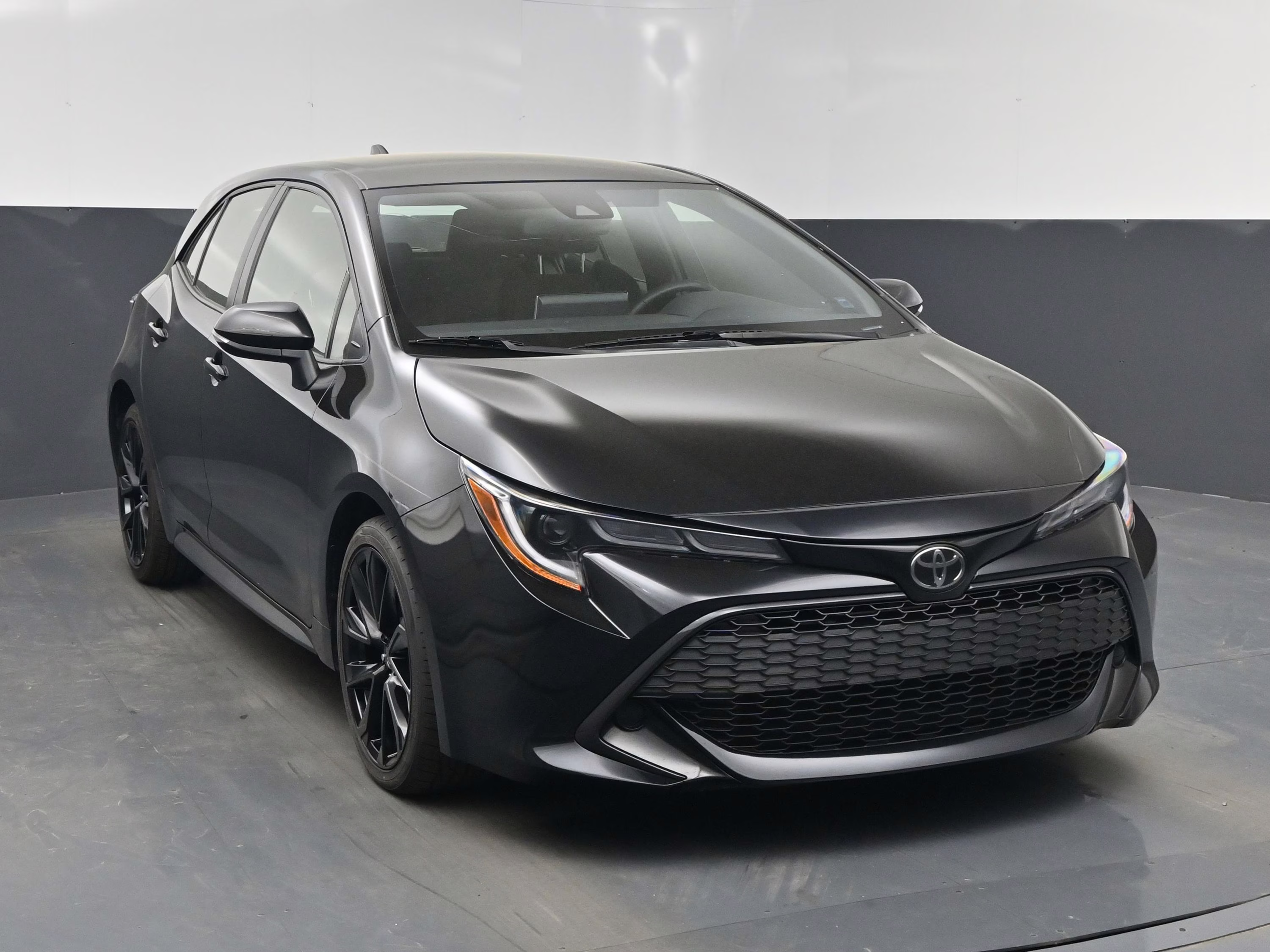 2022 Midnight Black Metallic Toyota Corolla Hatchback SE Nightshade Edition FWD Hatchback