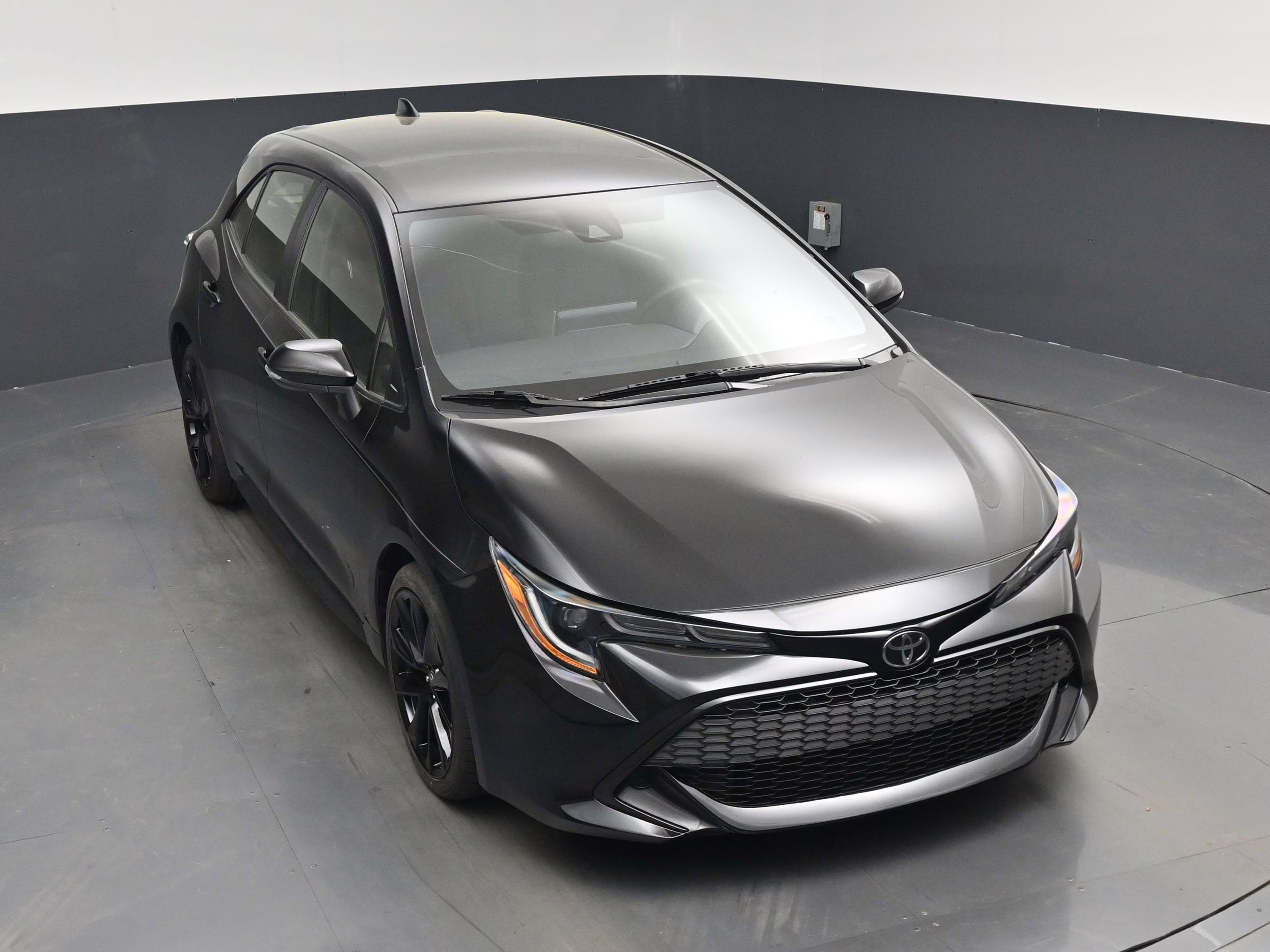 2022 Midnight Black Metallic Toyota Corolla Hatchback SE Nightshade Edition FWD Hatchback