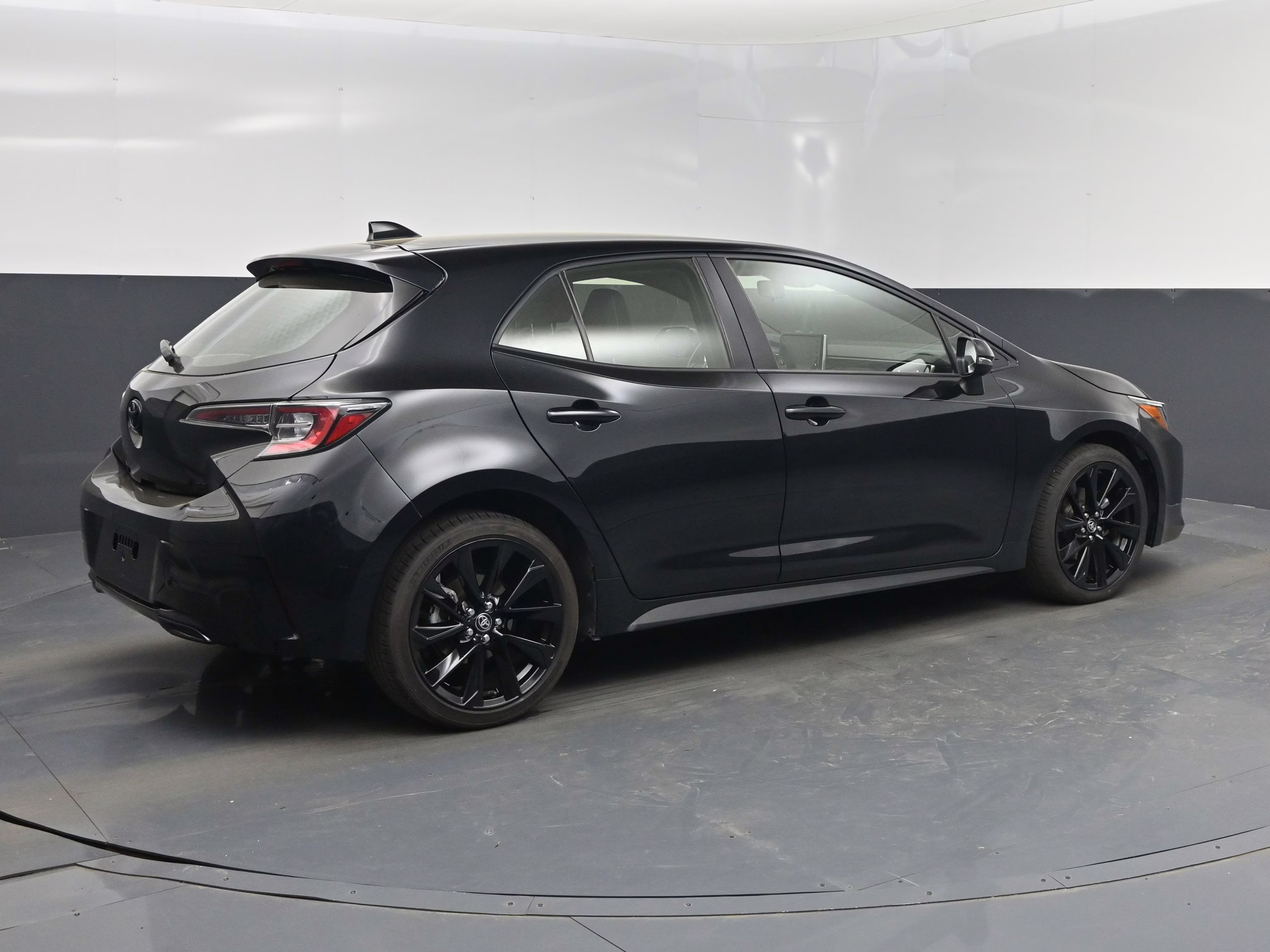 2022 Midnight Black Metallic Toyota Corolla Hatchback SE Nightshade Edition FWD Hatchback