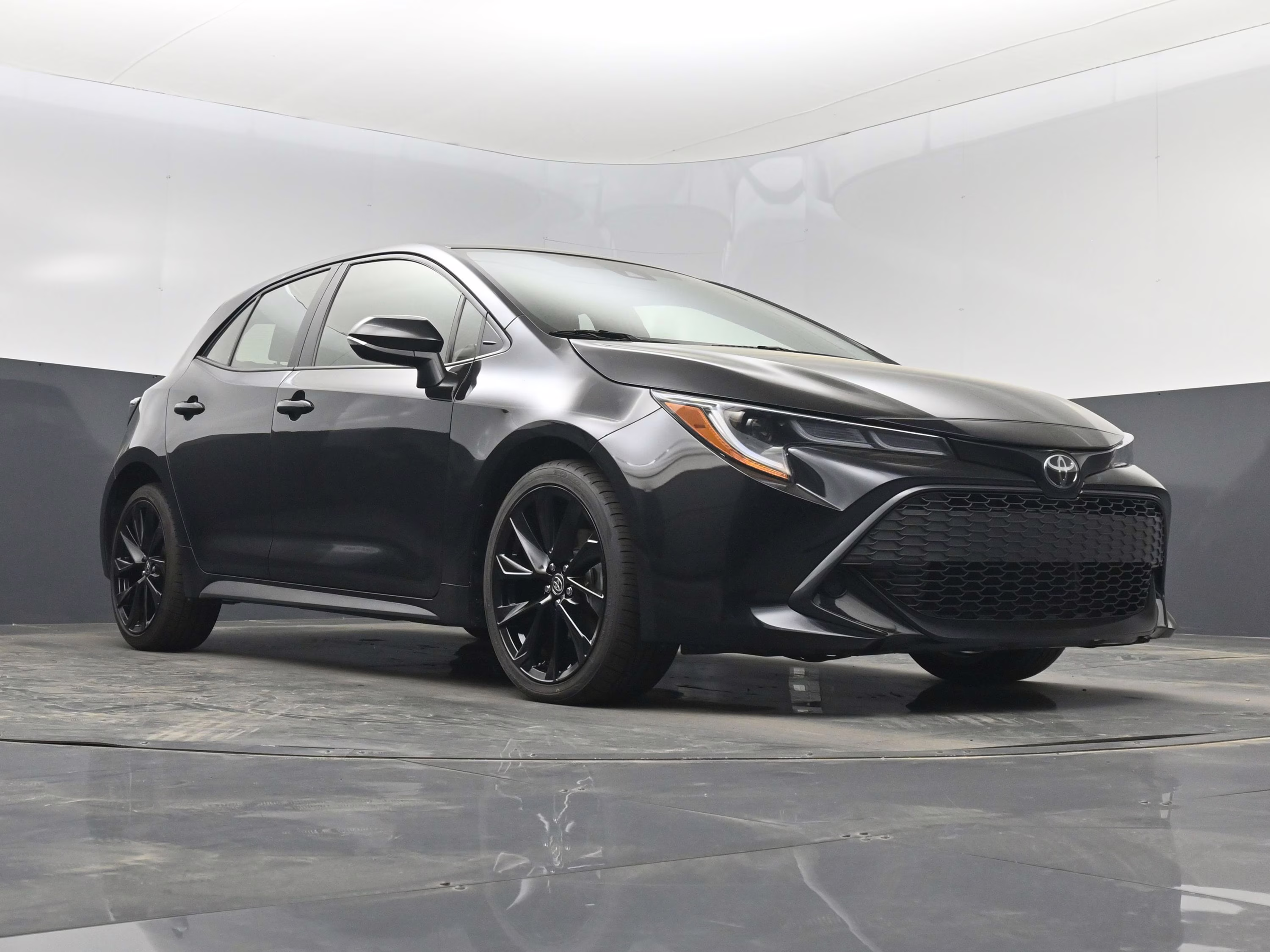 2022 Midnight Black Metallic Toyota Corolla Hatchback SE Nightshade Edition FWD Hatchback