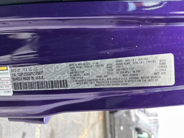 2026 Reign Jeep Gladiator Sport 4X4 Truck