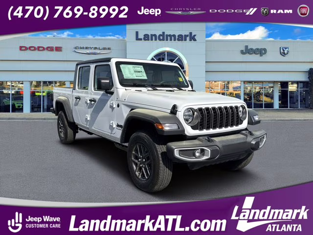 2026 Bright White Clearcoat Jeep Gladiator Sport 4X4 Truck