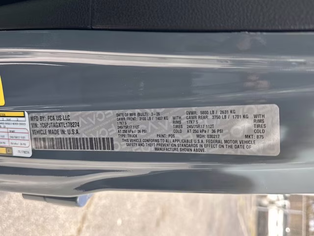 2026 Anvil Clearcoat Jeep Gladiator Sport 4X4 Truck