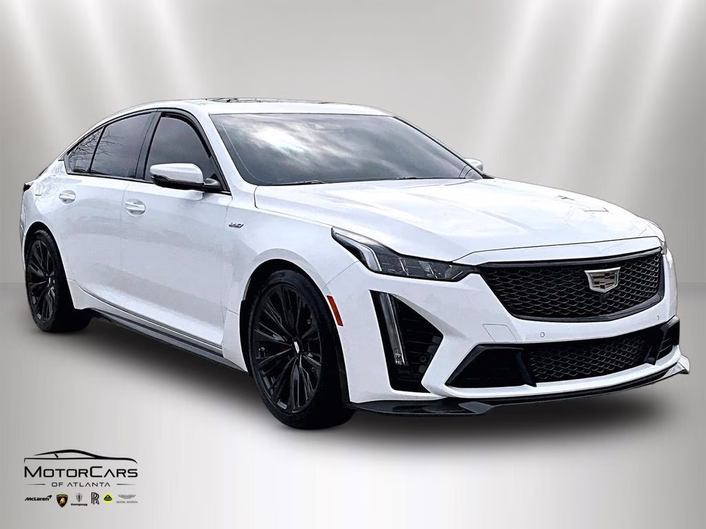 2023 Summit White Cadillac CT5 V-Series 120th Anniversary Edition w/ Delivery Mil RWD Sedan