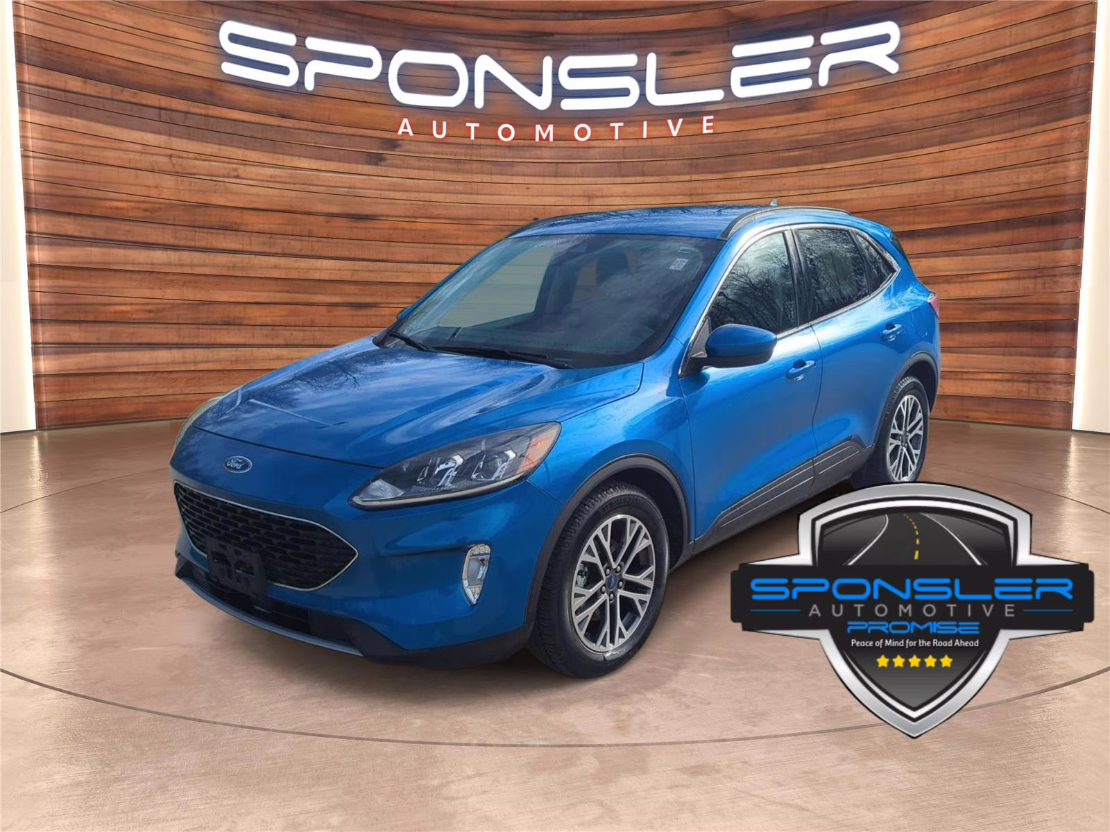 2020 Velocity Blue Ford Escape SEL FWD SUV