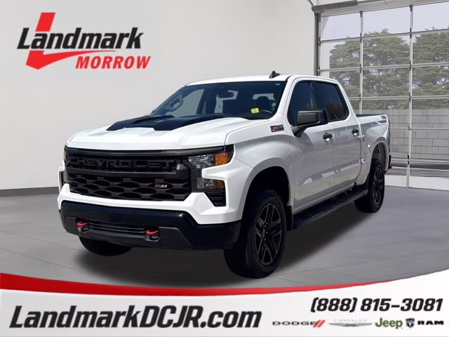 2023 Summit White Chevrolet Silverado 1500 Custom Trail Boss 4X4 Truck