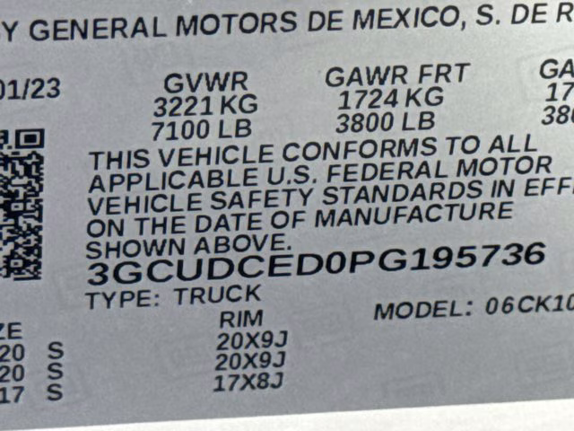 2023 Summit White Chevrolet Silverado 1500 Custom Trail Boss 4X4 Truck