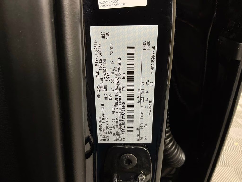 2026 Black Metallic Ford F-150 STX RWD Truck