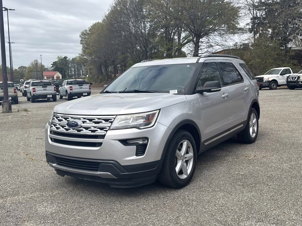 2019 Ingot Silver Ford Explorer XLT FWD SUV