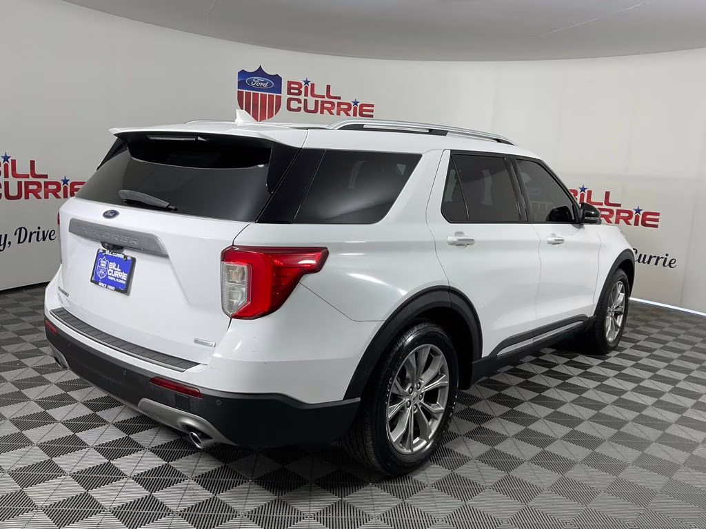 2020 Oxford White Ford Explorer Limited RWD SUV