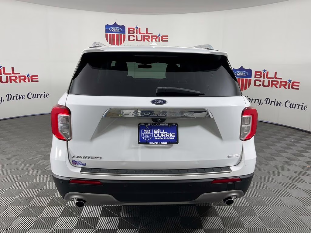 2020 Oxford White Ford Explorer Limited RWD SUV