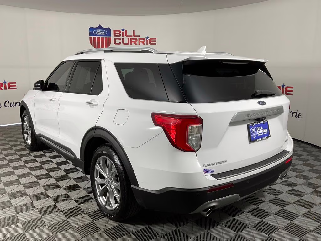 2020 Oxford White Ford Explorer Limited RWD SUV